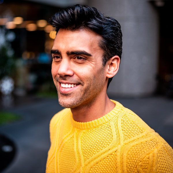 smiling man